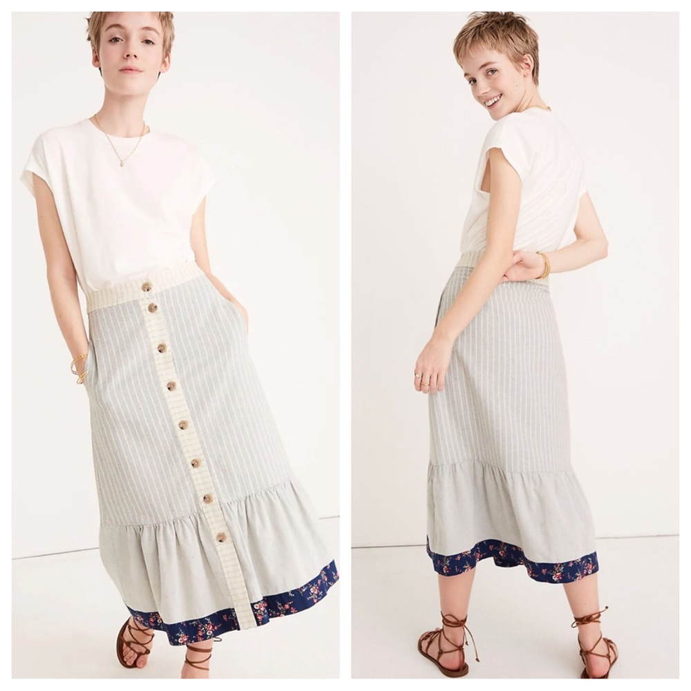 Madewell denim project patchwork cottagecore maxi… - image 1